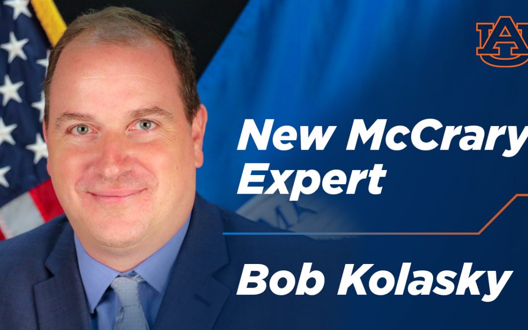 Auburn’s McCrary Institute welcomes new cyber and critical infrastructure security expert Bob Kolasky
