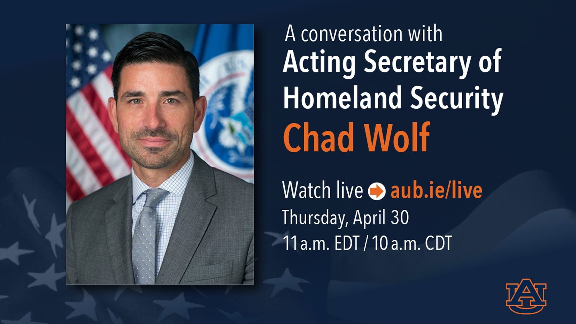 A Conversation with Acting Secretary of Homeland Security Chad Wolf
