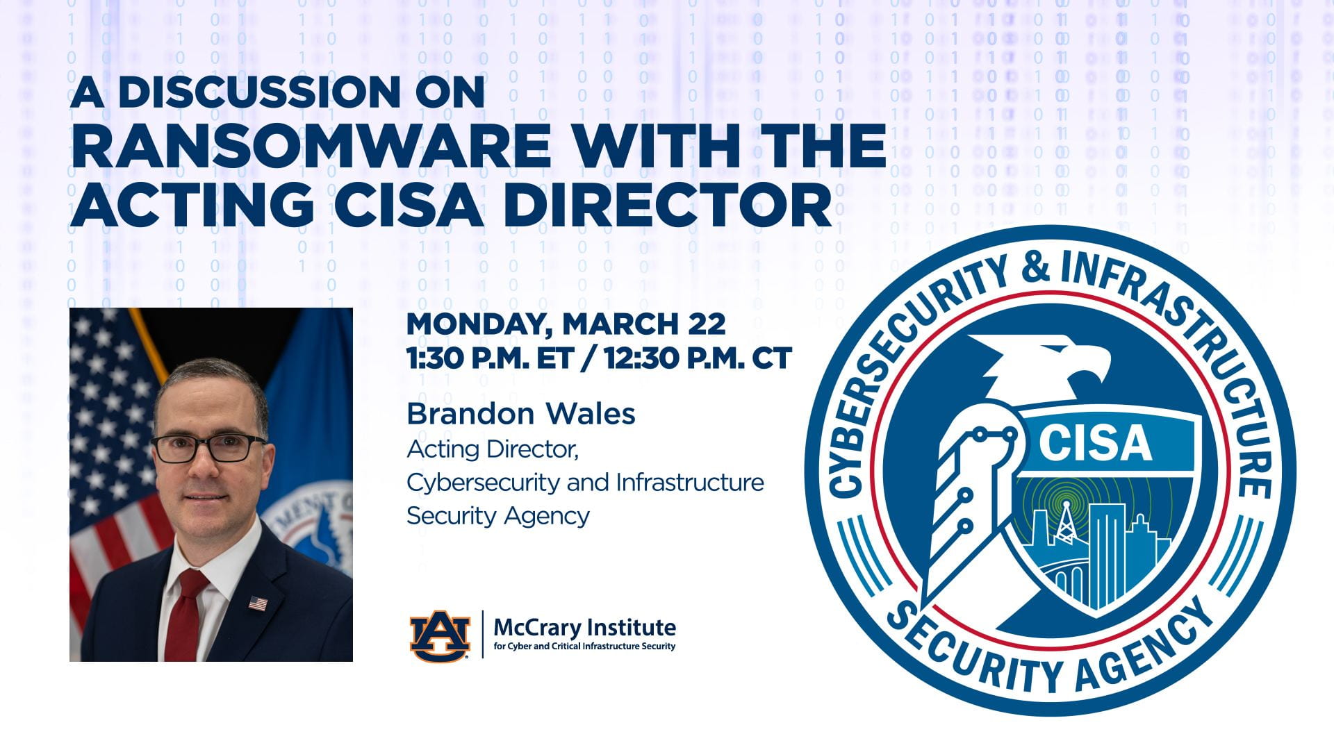 A Discussion on Ransomware with the Acting CISA Director